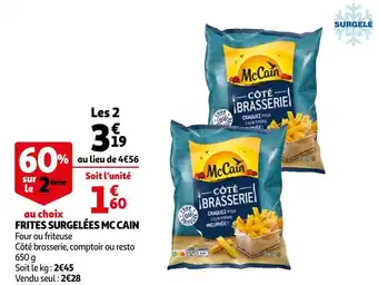 Auchan Mc cain frites surgélées offre