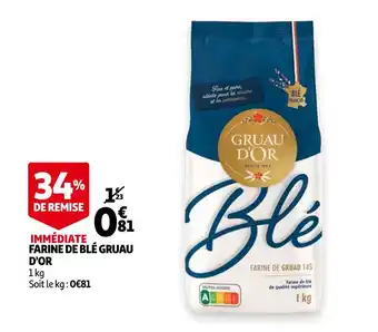 Auchan Gruau d'or farine de blé offre
