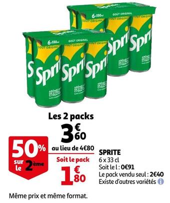 Auchan Sprite offre