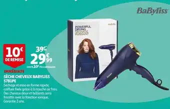 Auchan Babyliss sèche cheveux 5781pe offre