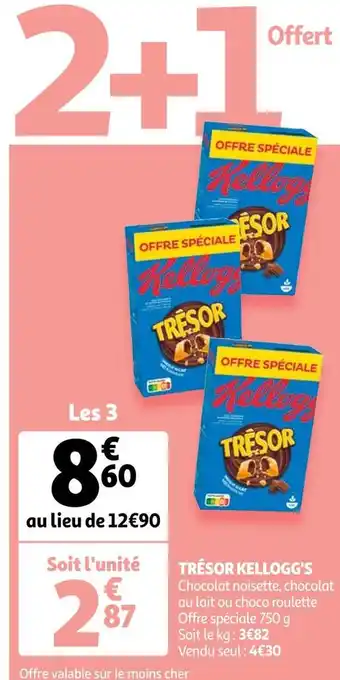 Auchan Kellogg's trésor offre