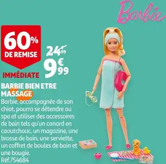 Auchan Barbie barbie bien etre massage offre