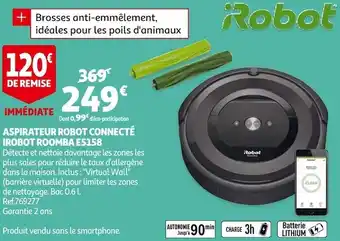 Auchan Irobot aspirateur robot connecté roomba e5158 offre