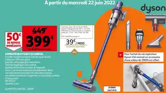 Auchan Dyson aspirateur v10 animal offre