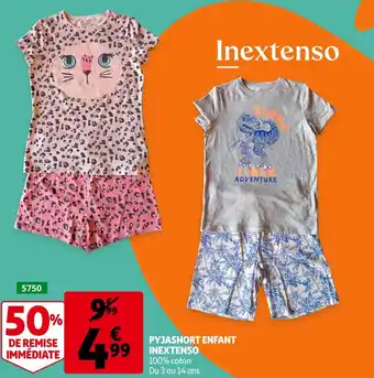Auchan In extenso pyjashort enfant offre