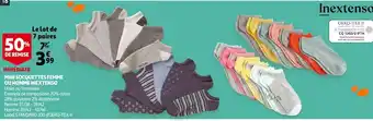 Auchan In extenso mini socquettes femme ou homme offre