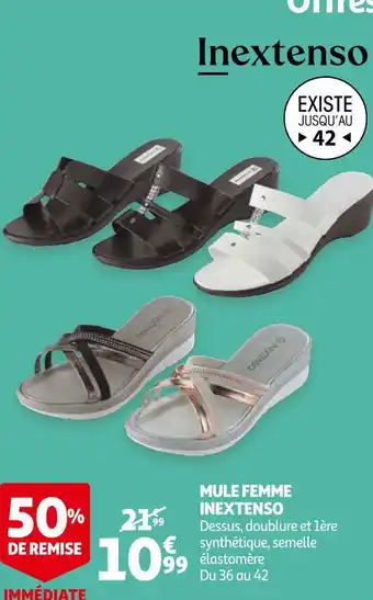 Auchan In extenso mule femme offre