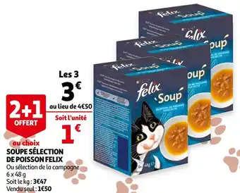 Auchan Felix soupe sélection de poisson offre