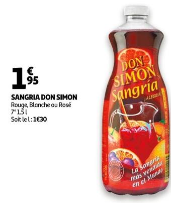 Auchan Don simon sangria offre