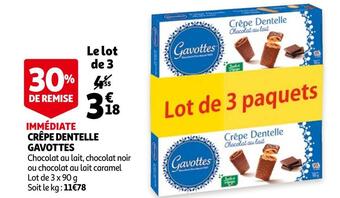 Gavottes crêpe dentelle