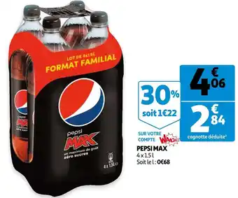 Auchan Pepsi max pepsi max offre