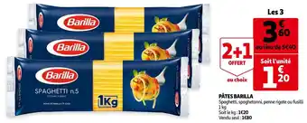 Auchan Barilla pâtes offre