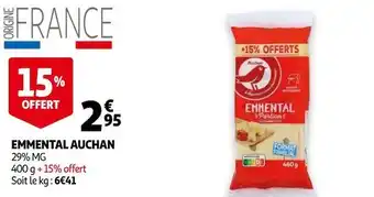 Auchan Auchan emmental offre