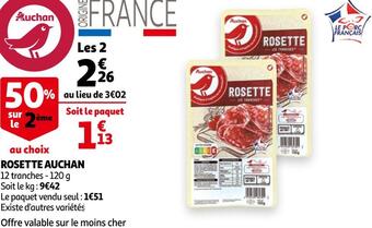 Auchan Auchan rosette offre