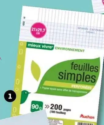 Auchan Auchan feuilles mobiles offre