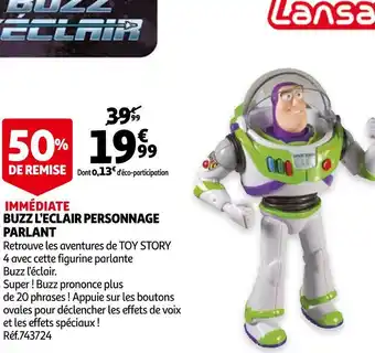 Lansay buzz l’eclair personnage parlant