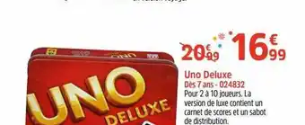 King Jouet Uno Deluxe offre