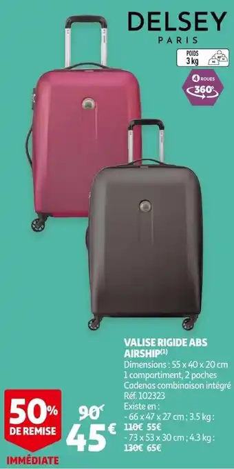 Auchan Valise Rigide Abs Airship offre