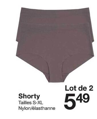 Zeeman Shorty offre