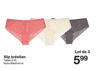 Zeeman Slip Brésilien offre