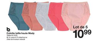 Zeeman Culotte Taille Haute Mady offre