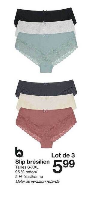 Zeeman Slip Brésilien offre