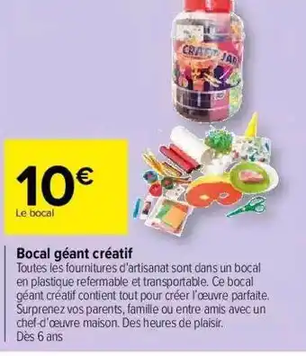 Bocal Géant Créatif