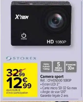 Carrefour Market Camera Sport offre