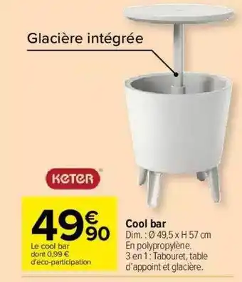 Carrefour Market Keter Cool Bar offre
