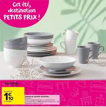 Carrefour Market Gamme De Vaisselle «essentiel» offre