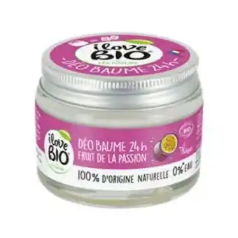 Léa Nature I love bio déodorant baume 24h, fruit de la passion offre