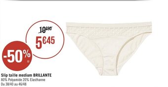 Géant Casino Slip taille medium Brillante offre