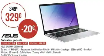 Géant Casino ASUS ordinateur portable offre
