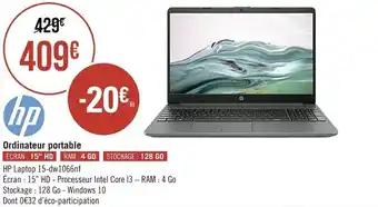Géant Casino HP ordinateur portable offre