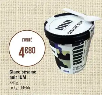 Géant Casino IUM glace sésame noir offre