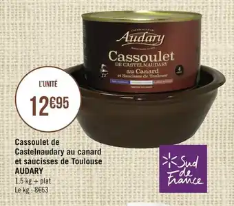 AUDARY cassoulet de castelnaudary au canard et saucisses de toulouse