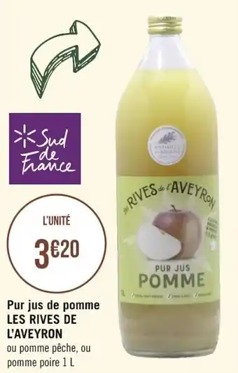 LES RIVES DE L'AVEYRON pur jus de pomme