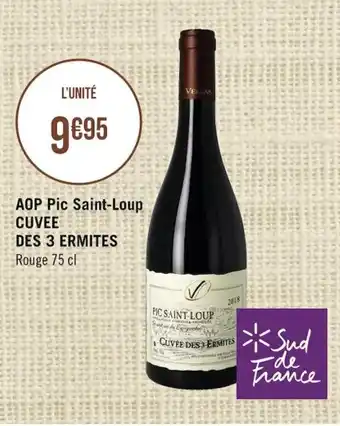 CUVEE DES 3 ERMITES AOP pic saint-loup