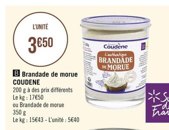 Géant Casino Coudene brandade de morue offre