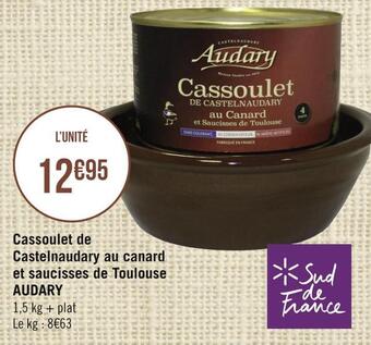 Géant Casino Audary cassoulet de castelnaudary au canard et saucisses de toulouse offre