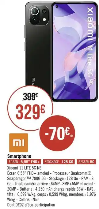 Géant Casino Xiaomi smartphone offre