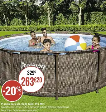 Bestway piscine hors sol ronde steel pro max