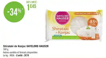 Gayelord hauser shirataki de konjac