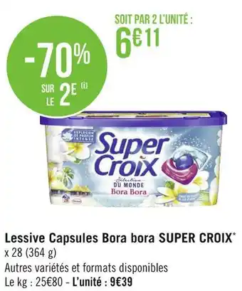 Super croix lessive capsules bora bora*