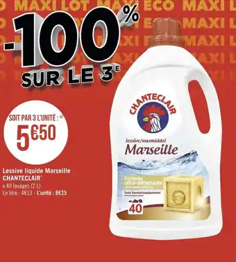 Géant Casino Chanteclair lessive liquide marseille* offre