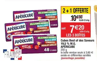 Cubes Best of Des Saveurs 19,5% M.G Apéricube