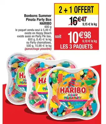 Cora x Carrefour Haribo Summer Pinata Party Box offre