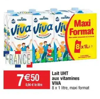 Cora x Carrefour Lait UHT Aux Vitamines Viva offre