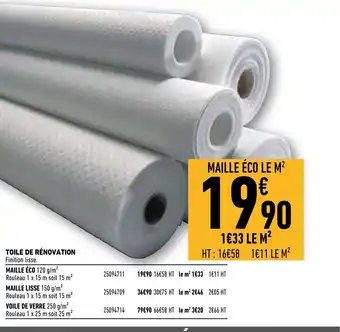 Brico Cash Toile de Rénovation offre