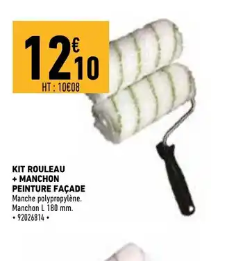 Brico Cash Kit Rouleau Manchon Peinture Façade offre